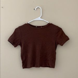 Brown Crop Top